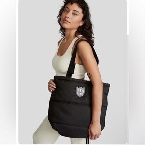 Victoria’s Secret PINK Black Puffer Quilted Tote Bag BRAND NEW W/ TAGS